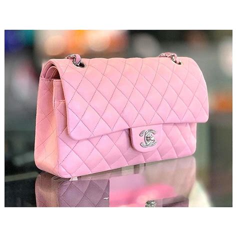 sac chanel classique rose|Sac CHANEL Timeless/Classique en Cuir Rose .